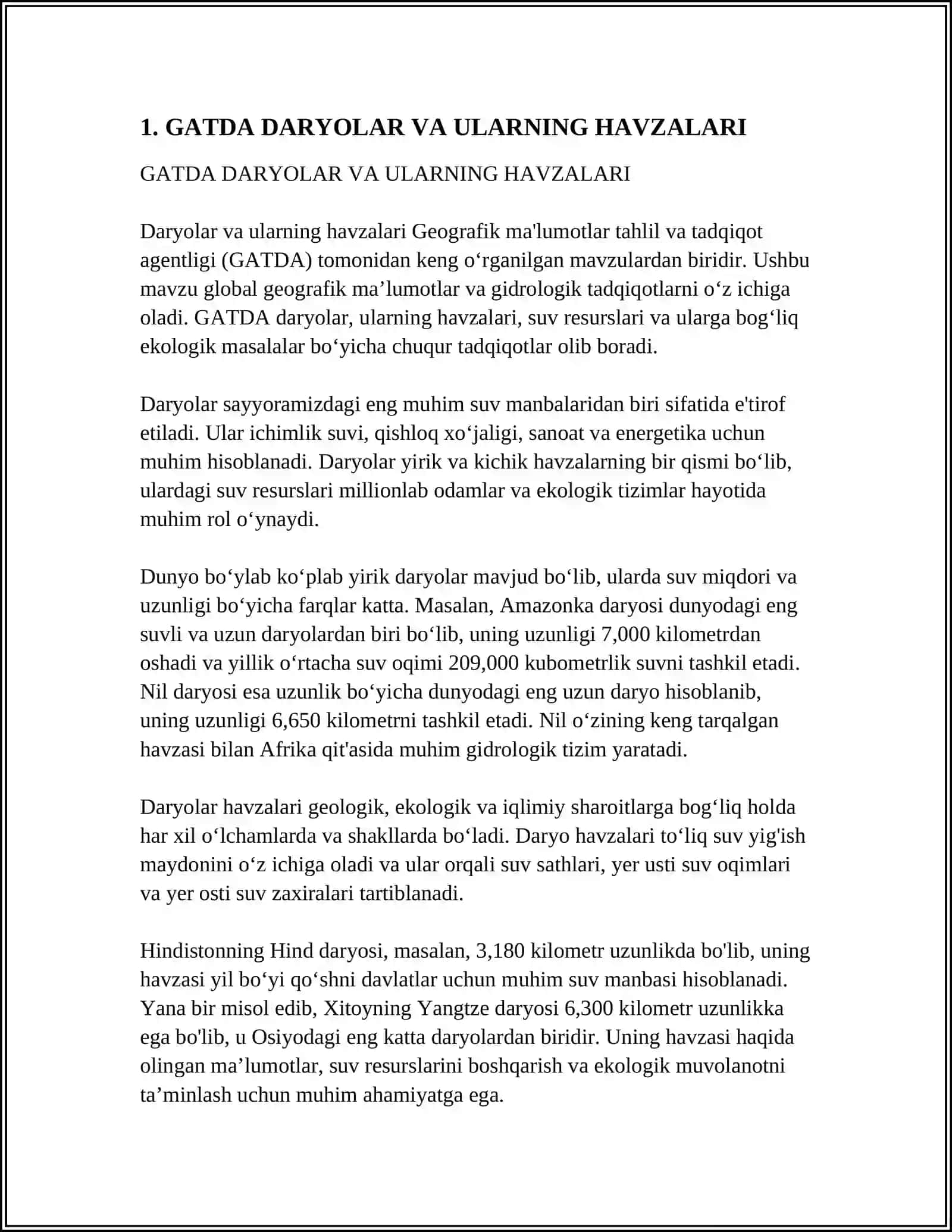 GATDA DARYOLAR VA ULARNING HAVZALARI 3