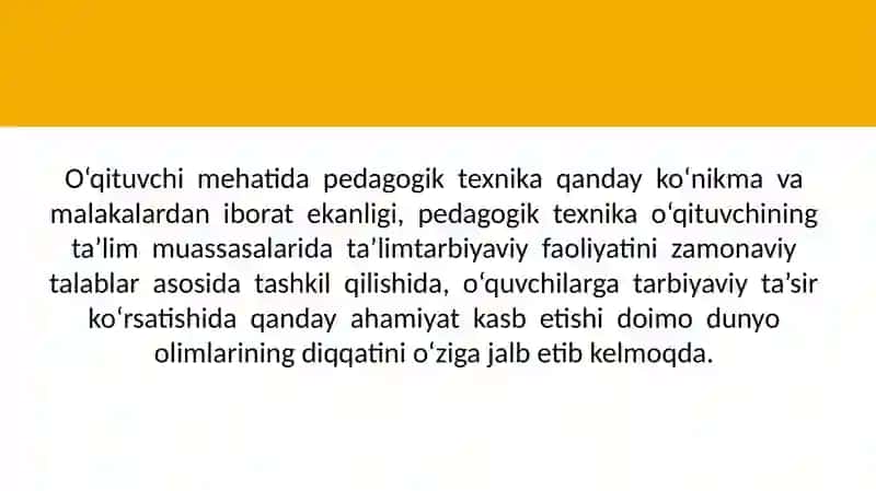 O‘QITUVCHIGA QO‘YILADIGAN ZAMONAVIY TALABLAR 3