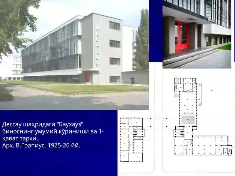 Bauxauz jahon san’atida tan olingan eng yirik me’moriy-badiiy dizayn maktabi 3