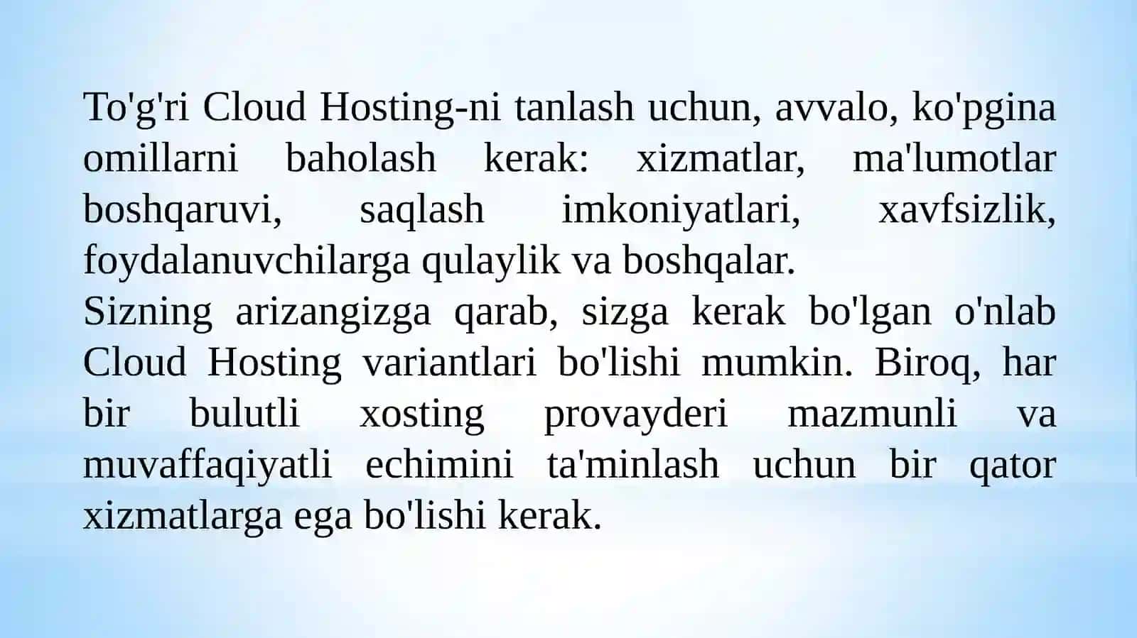 Bulutli  hosting  provayderi 3