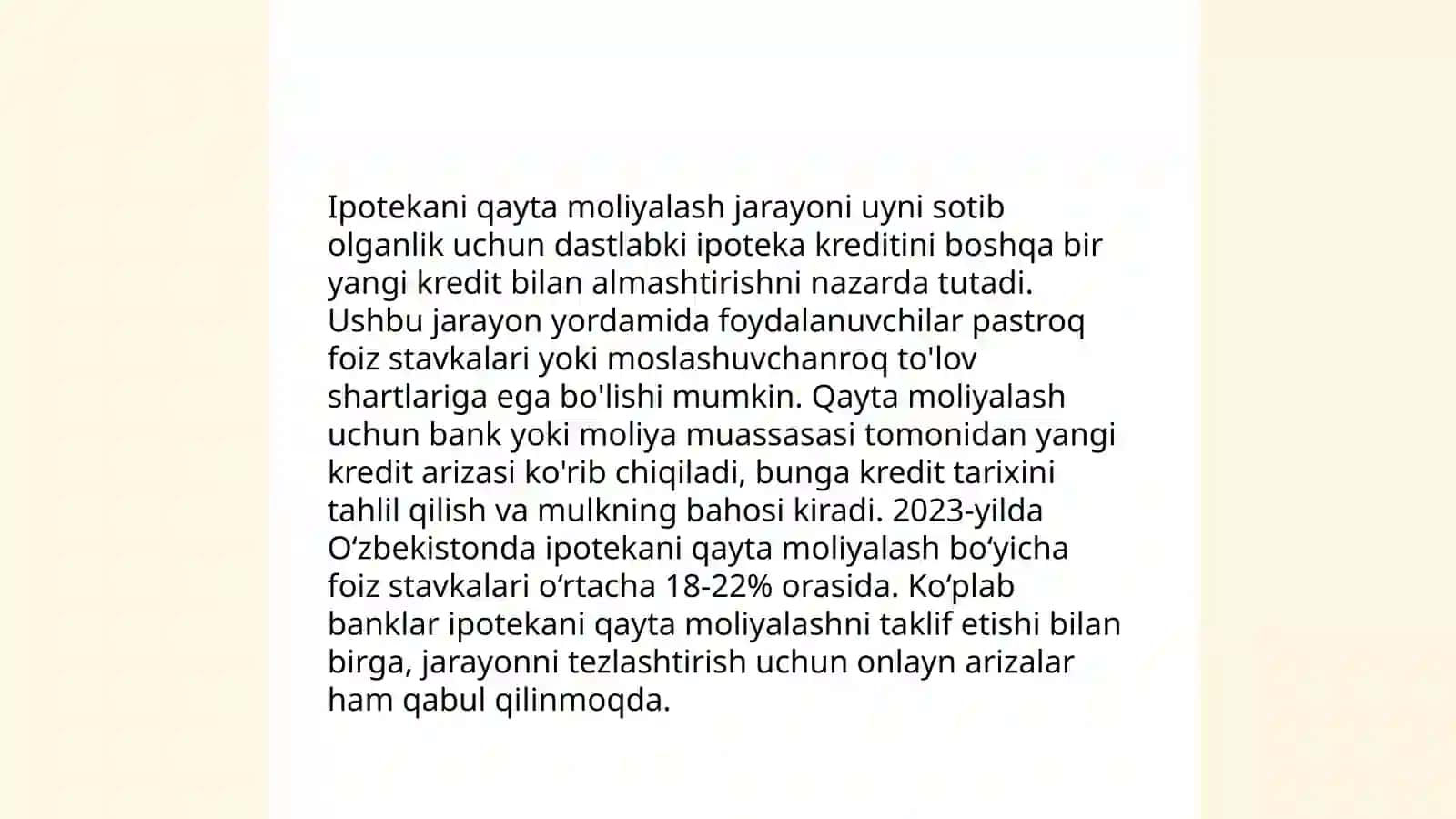 Ipotekani qayta moliyalash tashkiloti 3