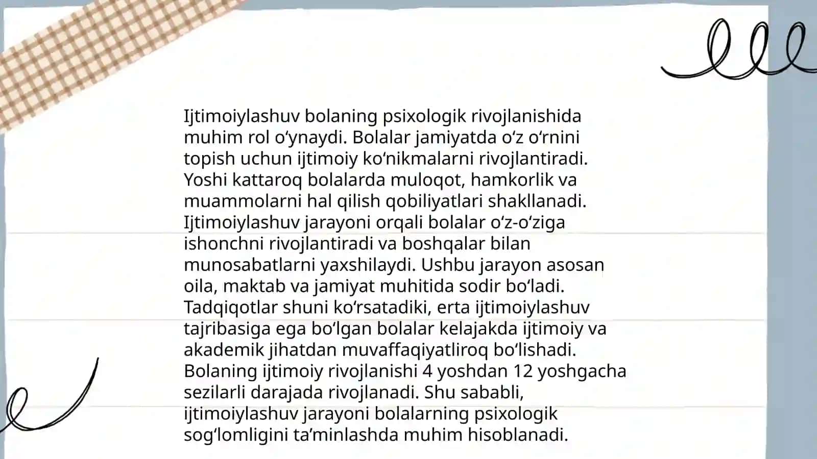 Ijtimoiylashuv muammosi sifatida bola psixik rivojlanishining ijtimoiy o'rganish nazariyasi 3