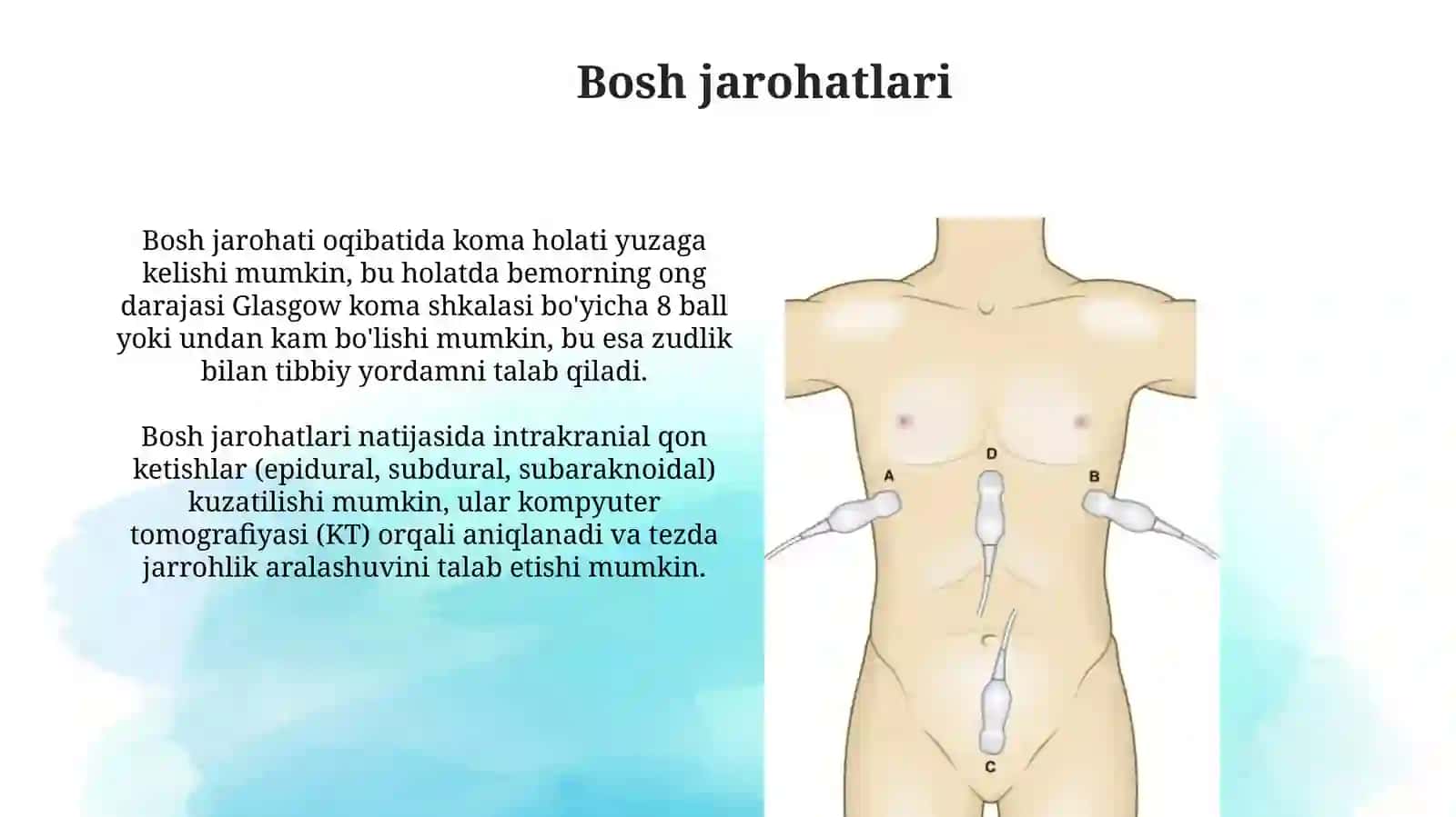 Bosh, ko'krak qafas vaqorinshikastlari 3