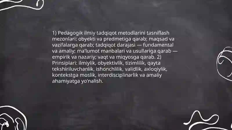 Pedagogik ilmiy tadqiqot metodlari 3