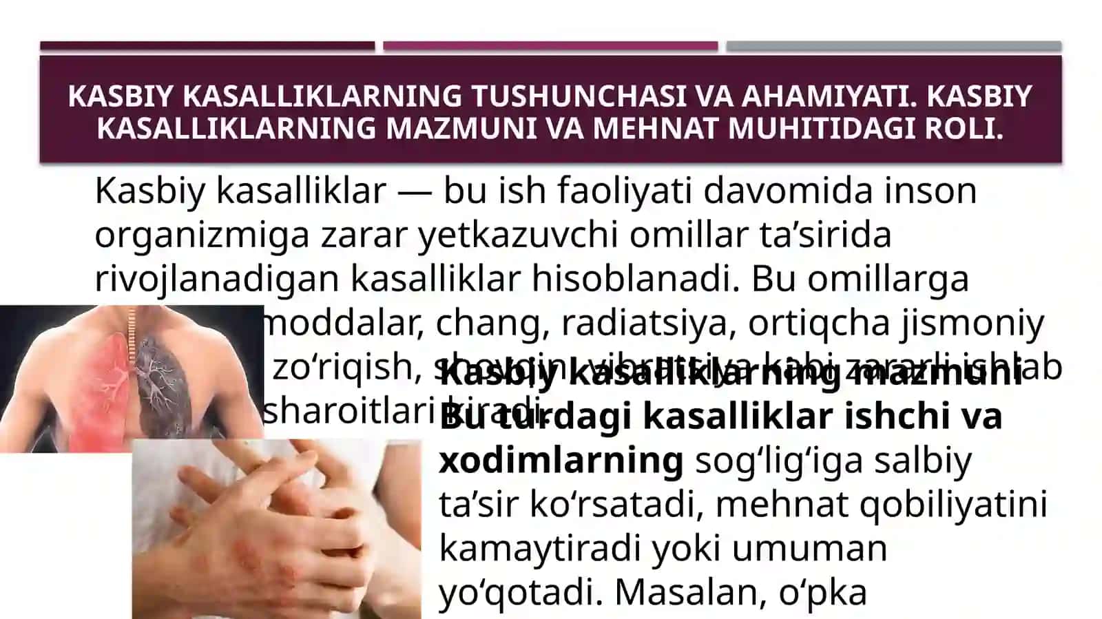 Kasbiykasalliklari va Oldini Olish Chora Tadbirlari 3