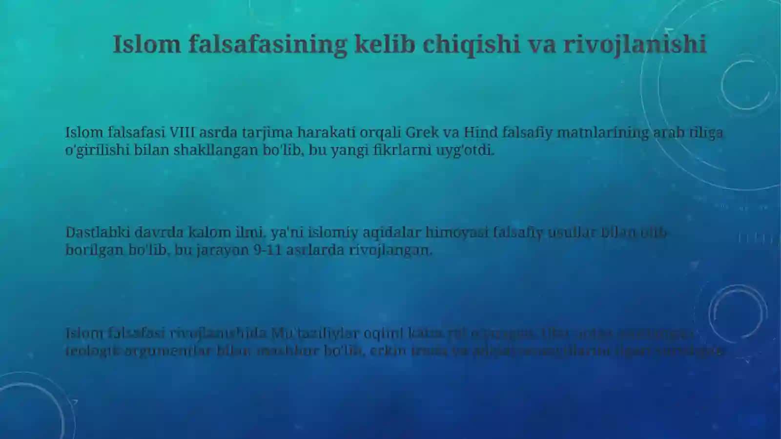 Islom falsafasi 3