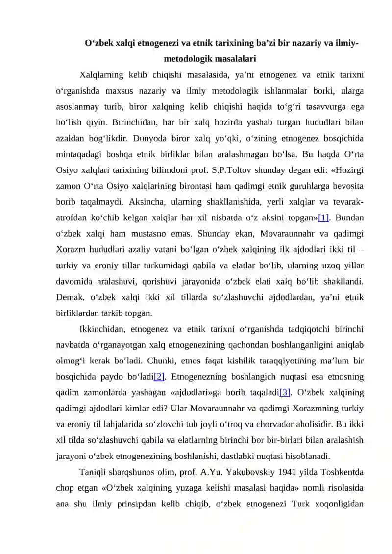 O‘zbek xalqining etnografi tarixi 3