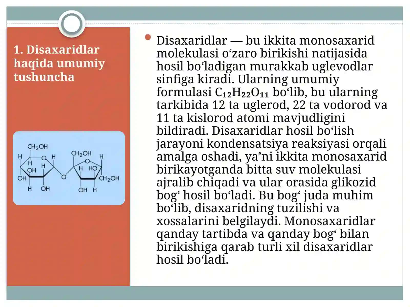 Disaxaridlar turlari va xossalari 3