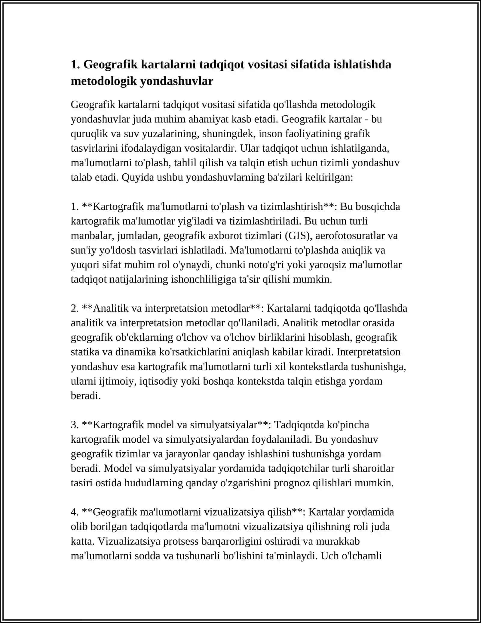 GEOGRAFIK KARTALARDAN TADQIQOT VOSIYTALARI SIFATIDA FOYDALANISH 3