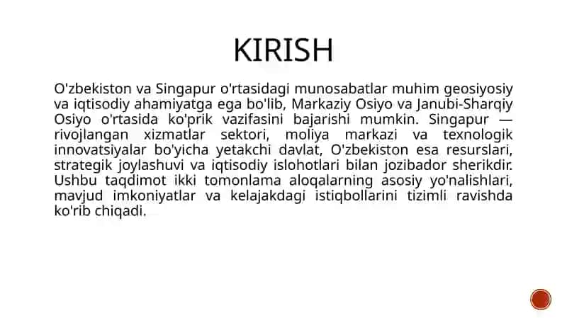 O'zbekiston va Singapur aloqalari 3