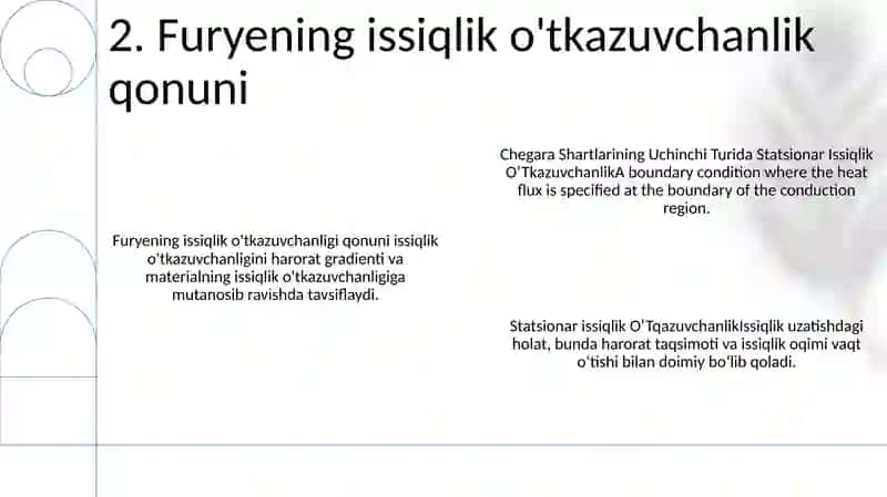 Uchinchi Turdagi Chegara Shartlarining Issiqlik O‘Tkazuvchanligi 3
