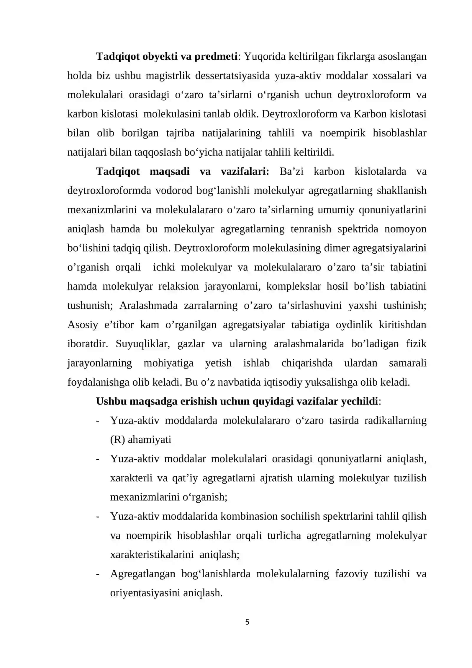 Molekulalararo O‘zaro Ta’sir Tabiatini O‘rganish 3