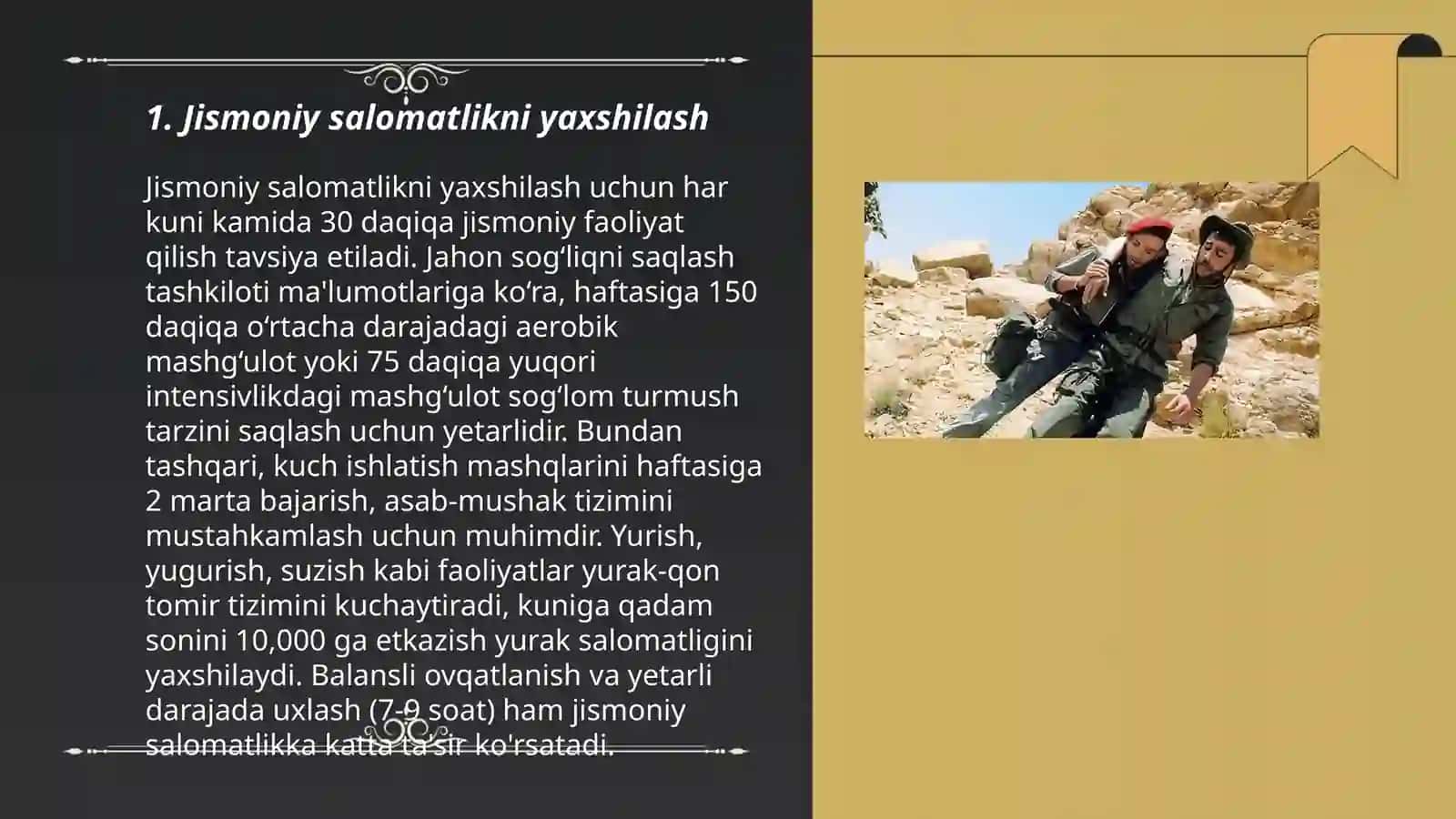Jismoniy Salomatlikni Yaxshilash 3