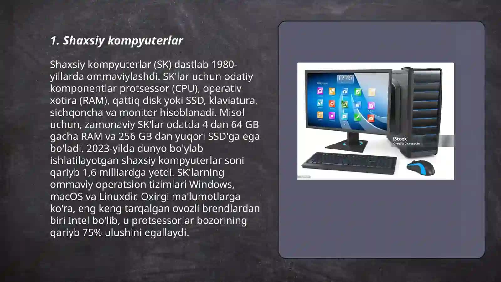 Shaxsiy kompyuterlar 3