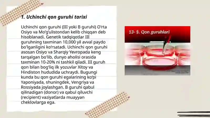 Uchinchi qon guruhi va uning tarkibi 3