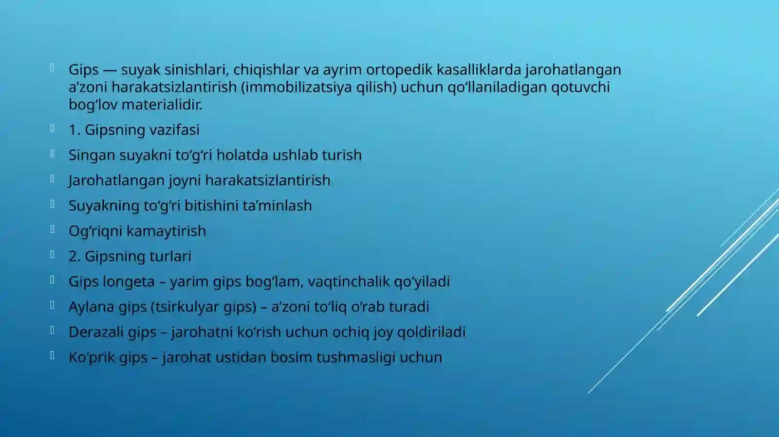 Suyaklar sinishlarida zamoaviy davolash usullari 3