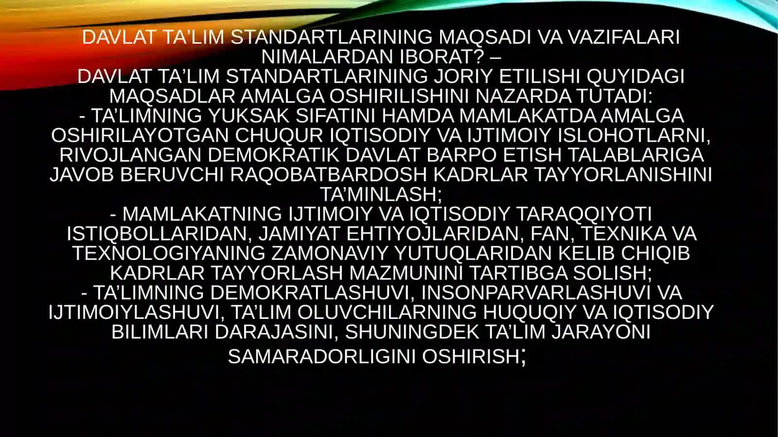 ONA TILIDAN DAVLAT TA’LIM STANDARTI VAO‘QUV DASTURI 3