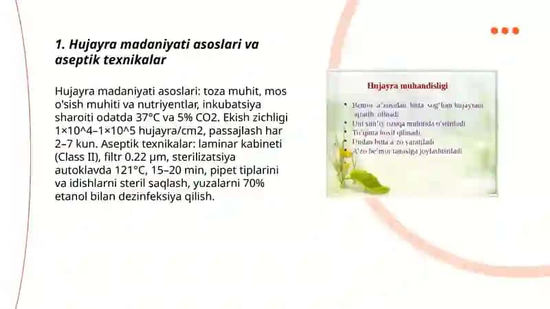 Hujayra muhandisligidagi texnologik jarayonlar 3