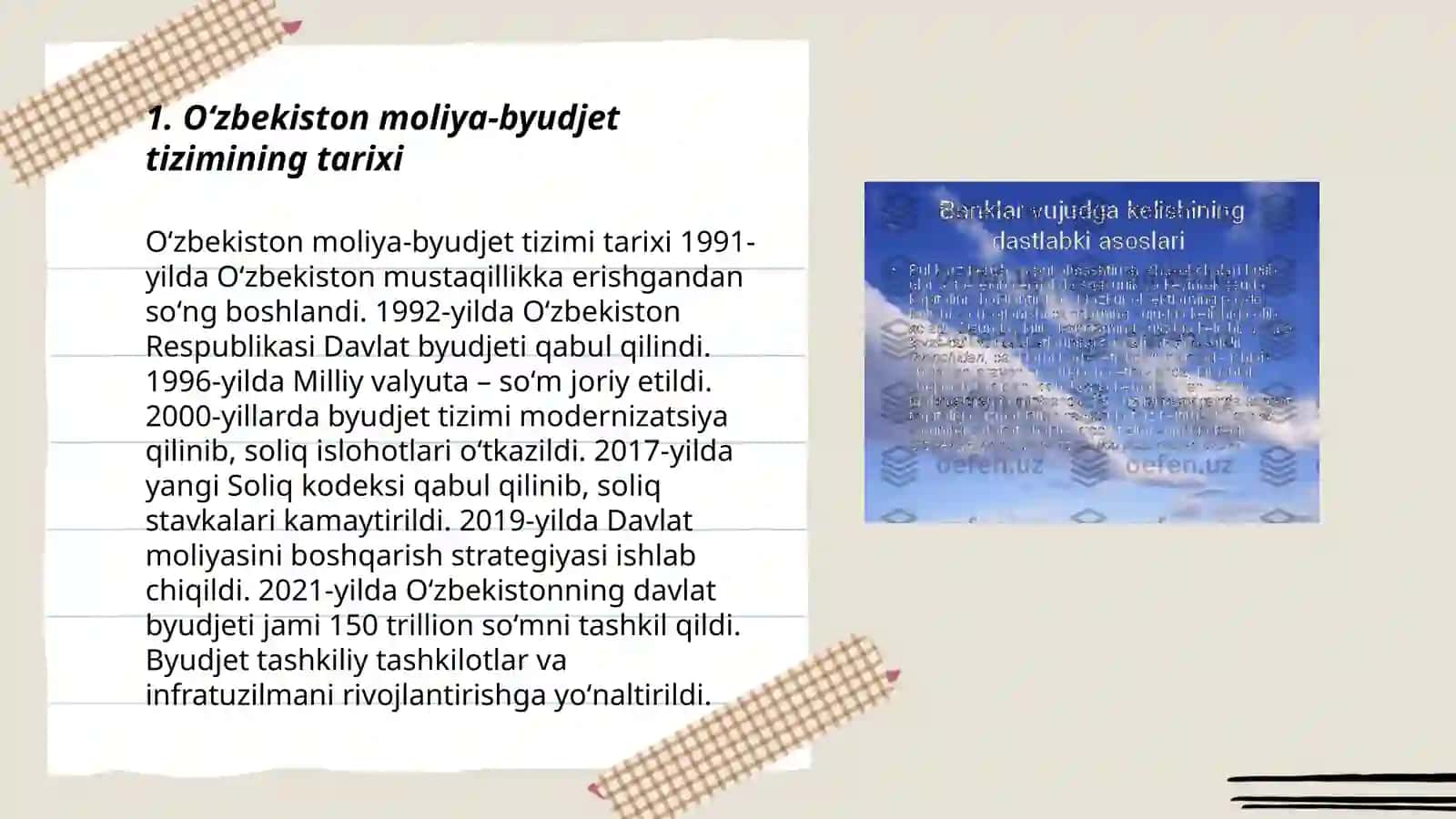 Oʻzbekistonning moliya-byudjet tizimi 3