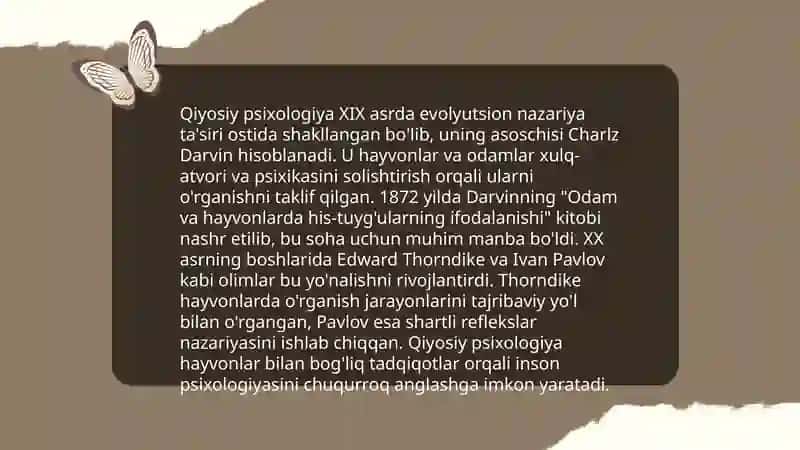 Qiyosiy psixologiya va zoopsixologiyaning tarixiy taraqiyoti 3