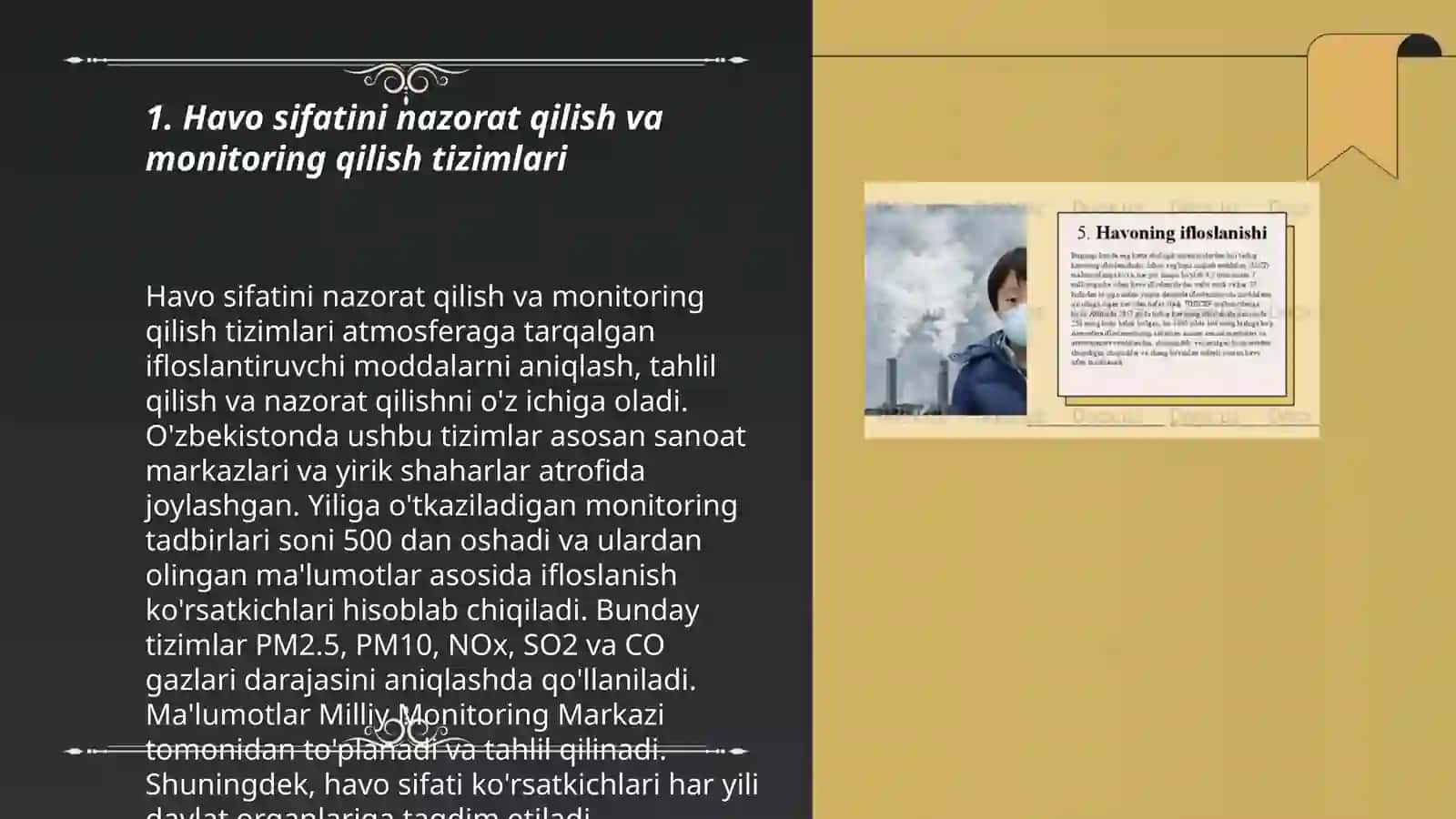 O‘zbekistonda havoning ifloslanish darajasi va uning ekologik oqibatlari 3