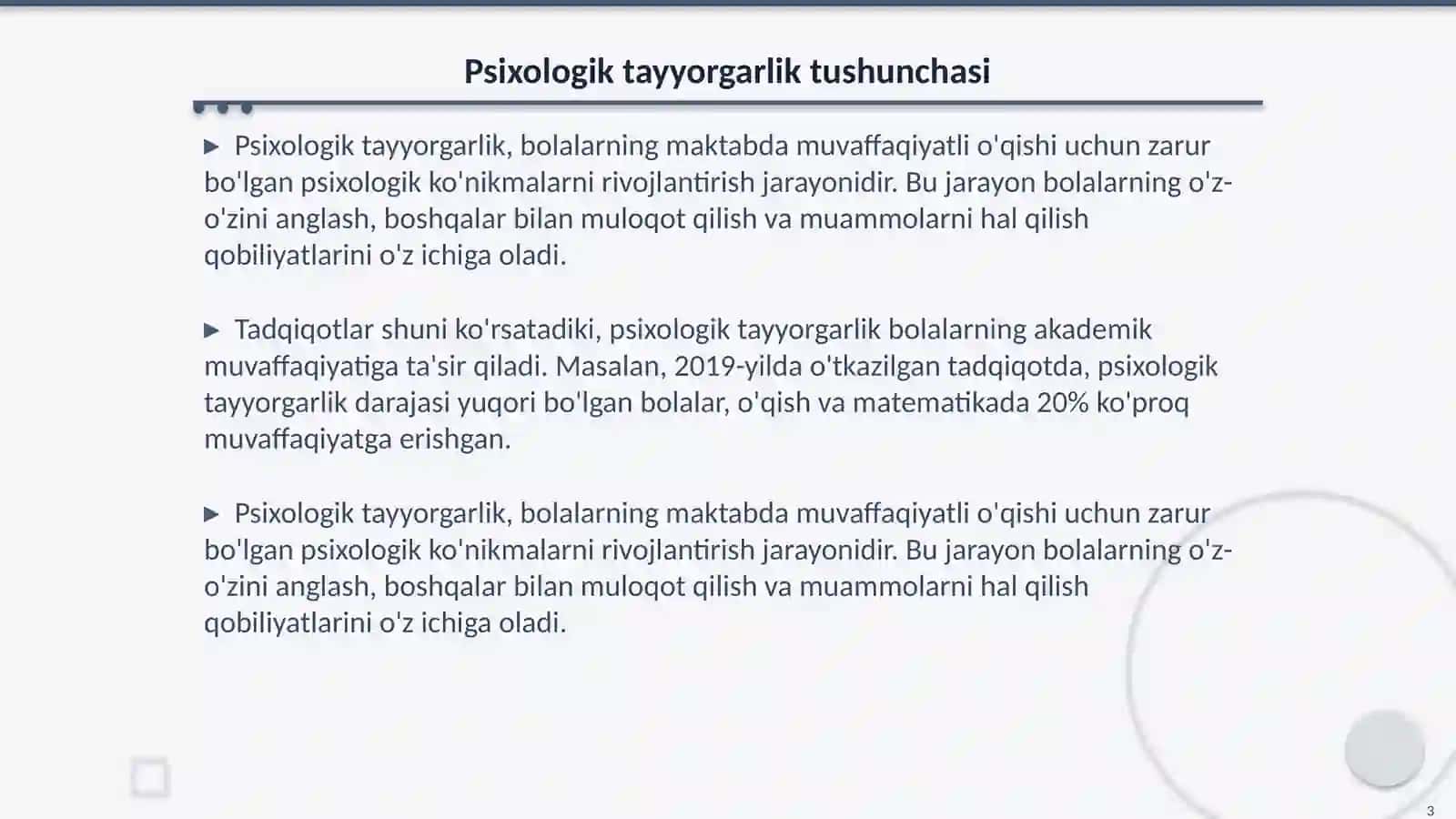 Bolalarni maktabga psixologik tayyorgarligi 3