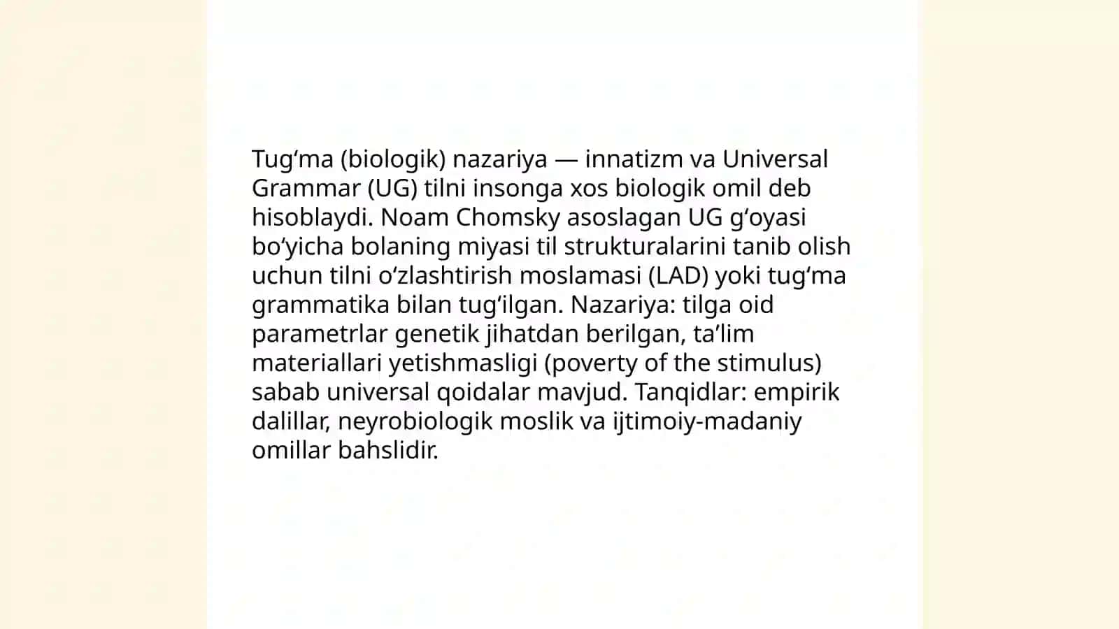 Tilning paydo boʻlishi togʻrisidagi nazariyalar 3