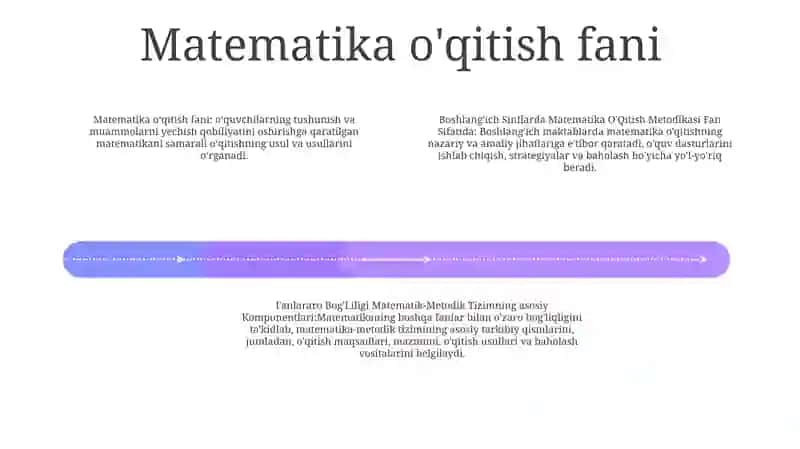 Boshlang'Ich Sinflarda Matematika O'Qitish Metodikasi Fan Sifatida 3