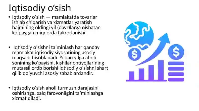 Iqtisodiy O’sishga to’sqinlik qiladigan omillar 3