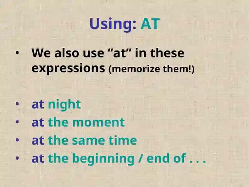 Prepositions of Time 3