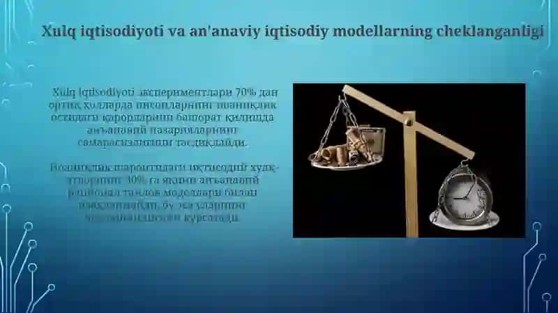 Noaniqlik sharoitida iqtisodiy hatti-harakatlar bo'yicha paradokslar 3