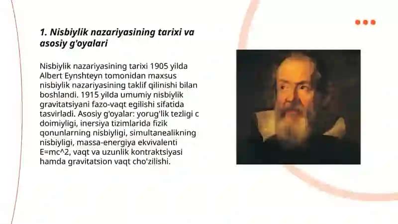 Nisbiylik nazariyasi elementlari 3