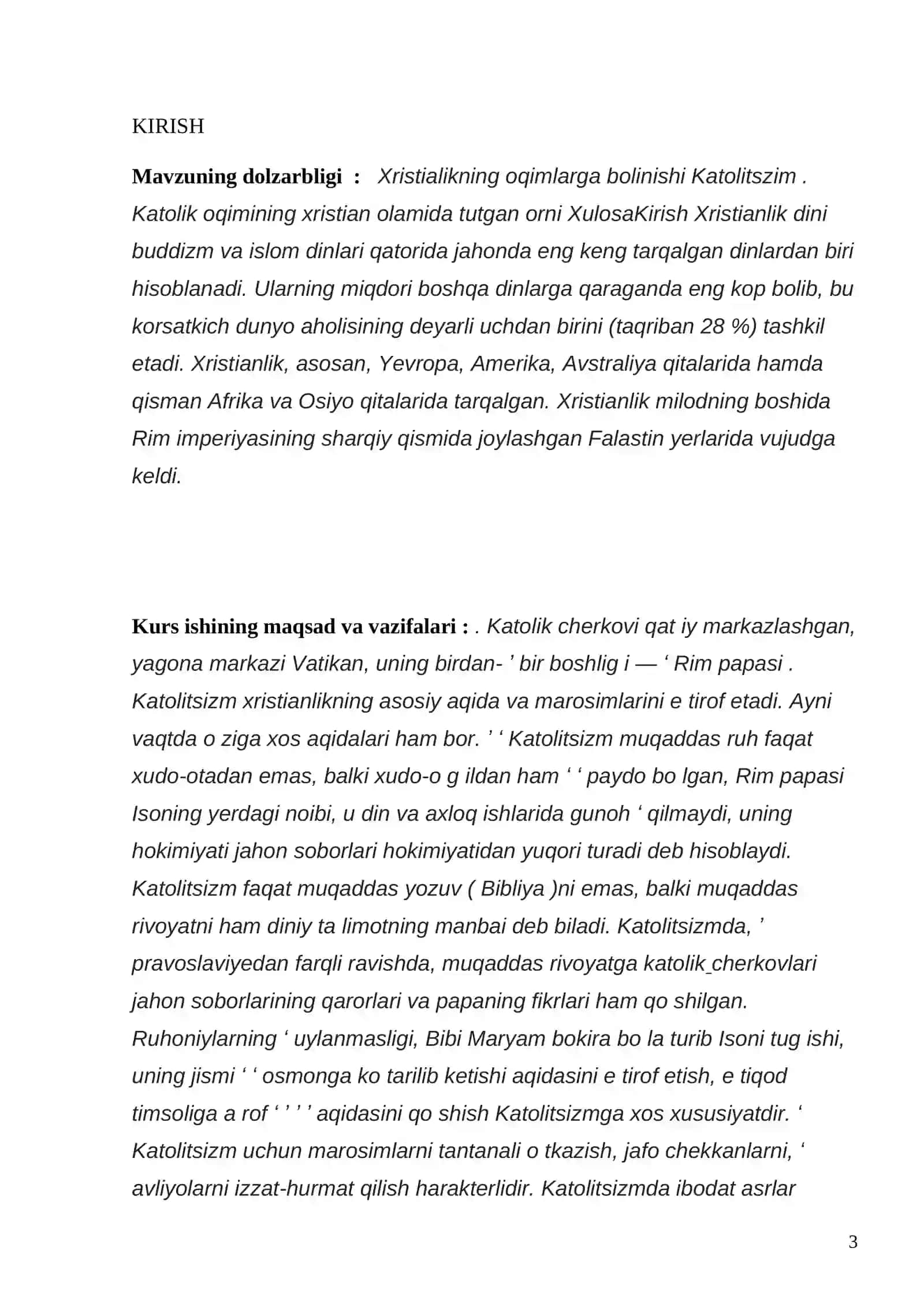 Katolik cherkovi va uning yeretiklar bilan kurashi 3