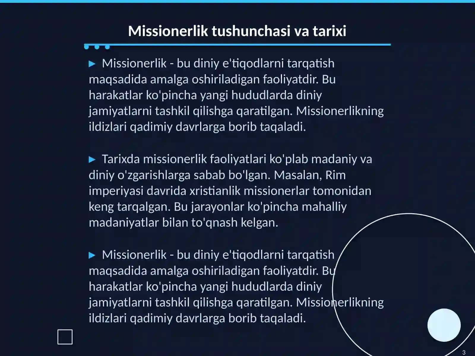 Missionerlikning O‘zbekiston tarixi 3