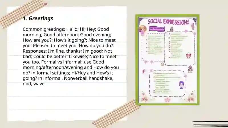 Social expressions 3