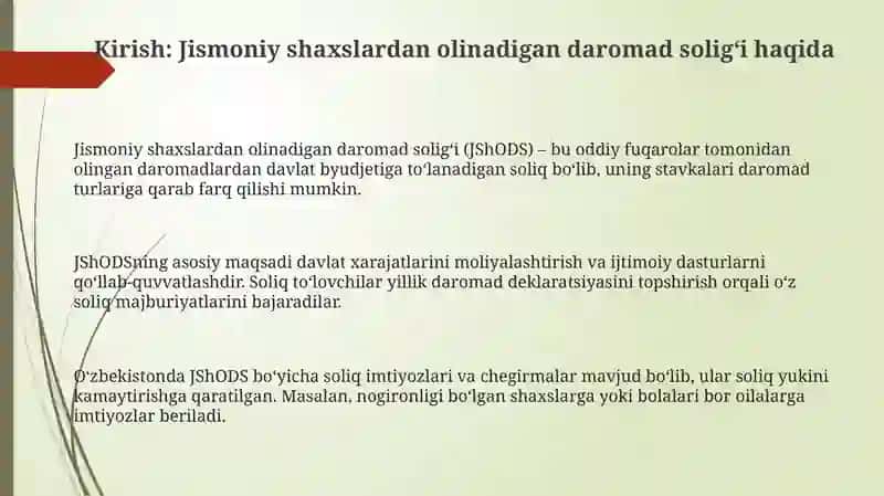 Jismoniy shaxslardan olinadigan daromad solig‘i: jami daromad va uning tarkibi 3