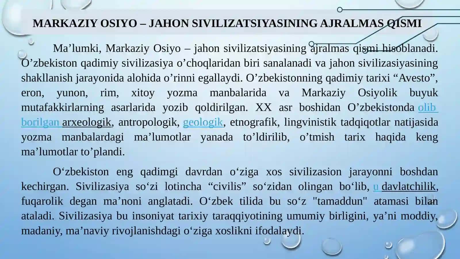 QADIMGIVAILKO’RTAASRLARDAVLATCHILIGI:ASOSIYBOSQICHLARIVAO’ZIGAXOSXUSUSIYATLARI 3