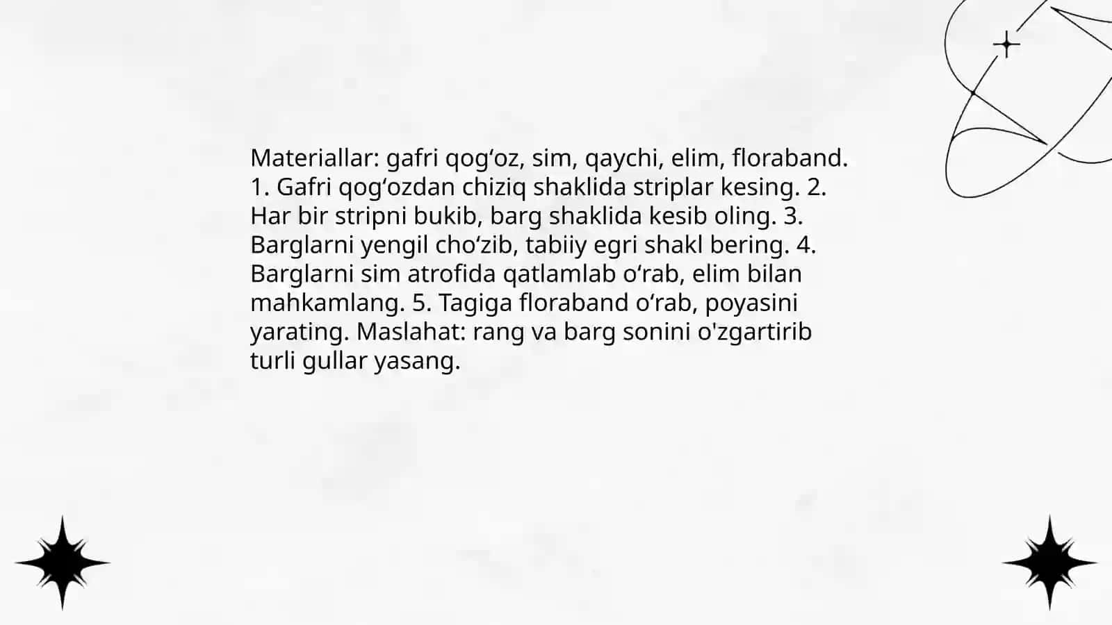 Gafri qogʻozdan turli narsalar yasash 3