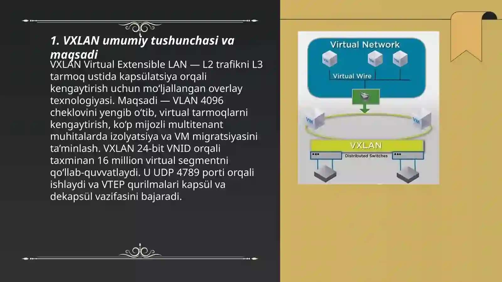 VXLAN (Virtual Extensible LAN) texnologiyasi 3