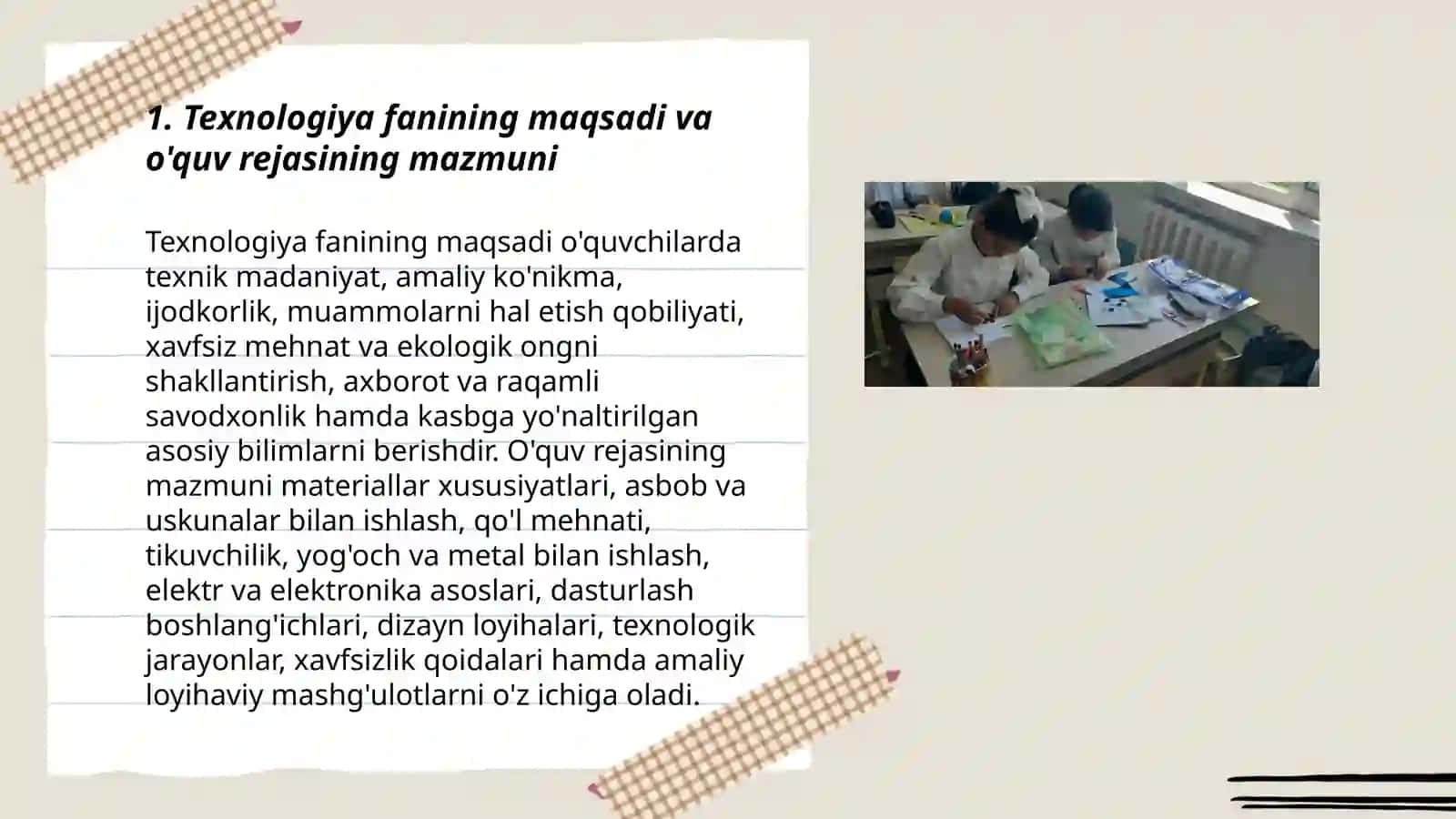 1—9 sinflarda texnologiya fanining mazmuni 3