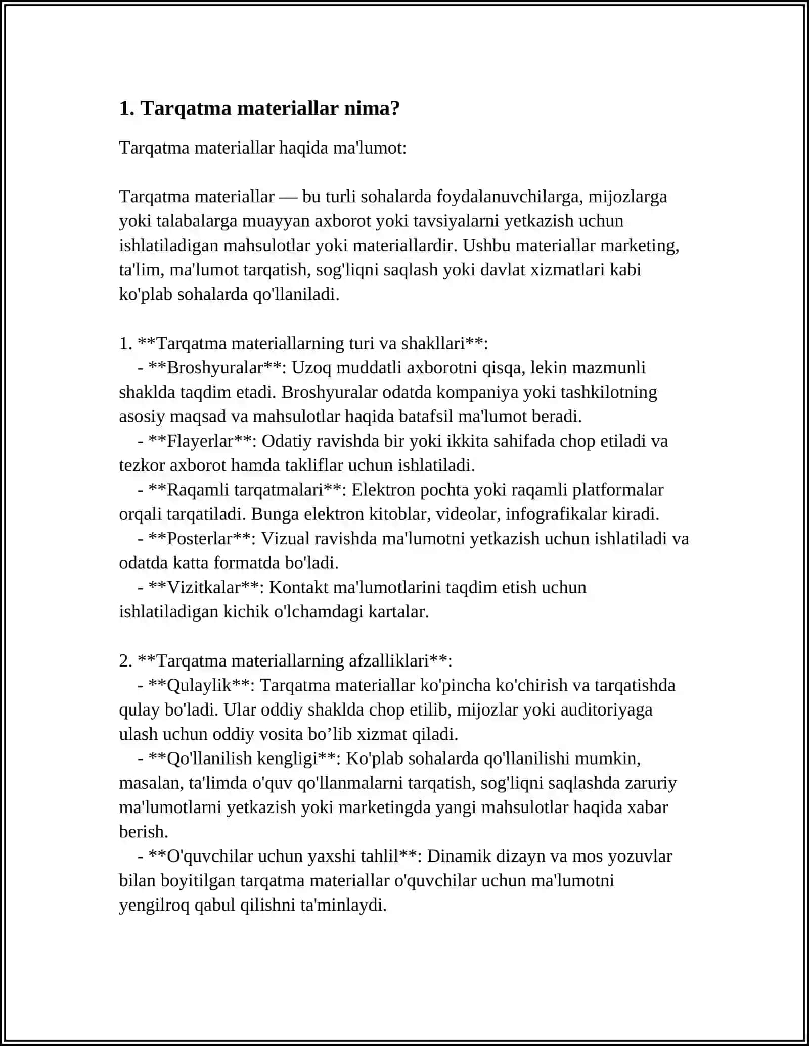SINF MATEMATIKA DARSLARIDA TARQATMA MATERIALLARDAN FOYDALANISH METODIKASI 3