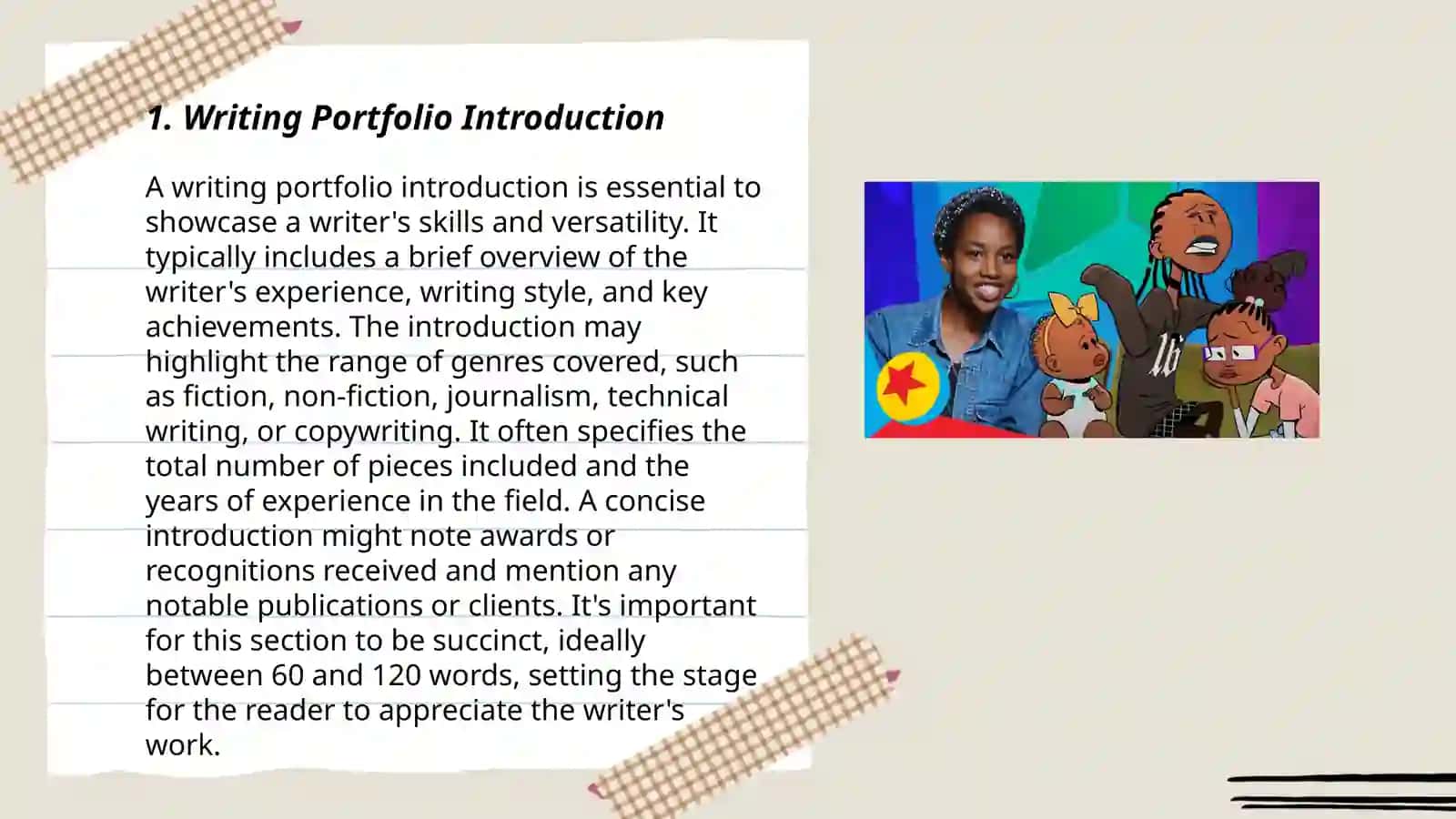 How to make a portfolio 3