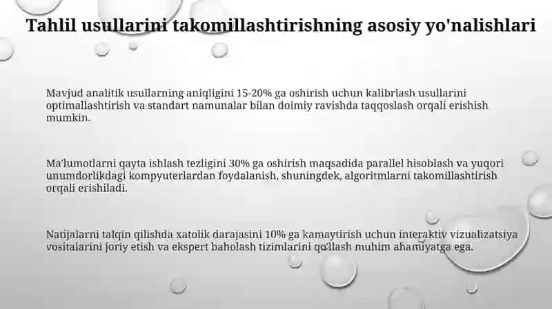 Tahlil usullari 3
