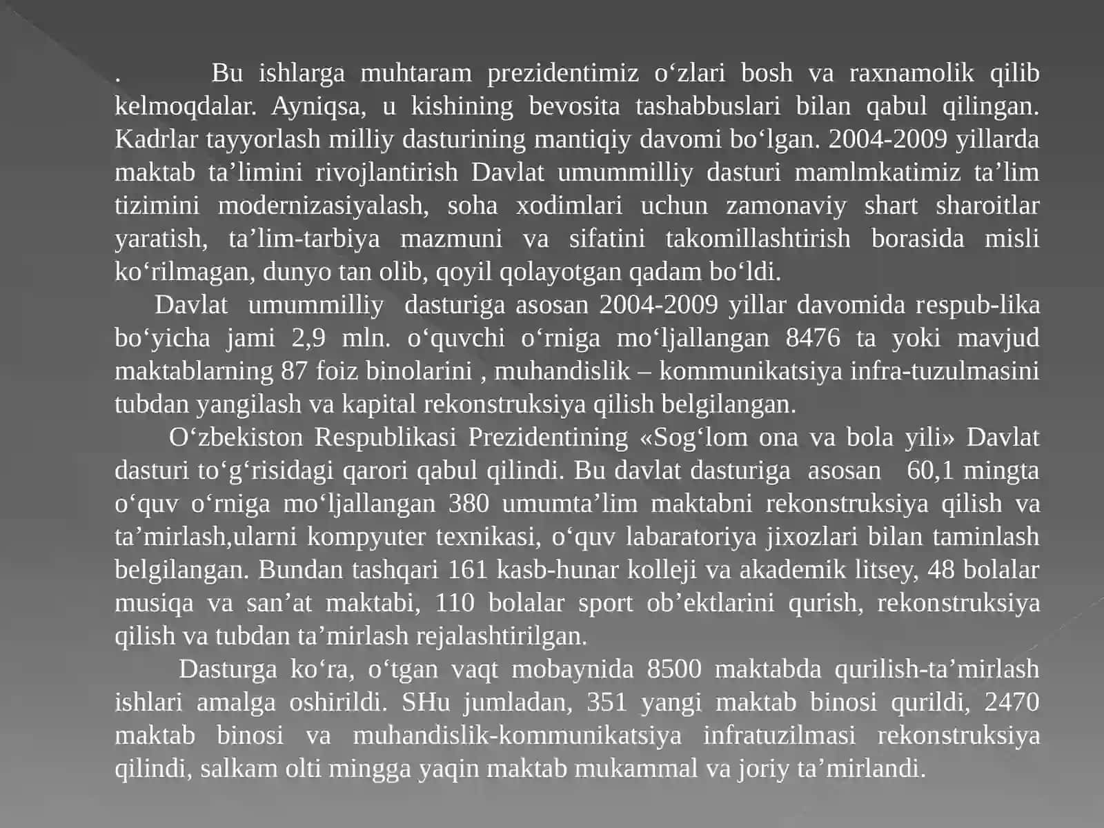 Urganch shahar “Yuqumli kasalliklar” shifoxonasi binosini MTM binosiga Rekonstruksiya qilish 3