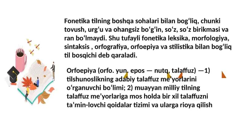 Fonetika, orfoepiya va orfografiyani o'qitish metodikasi 3