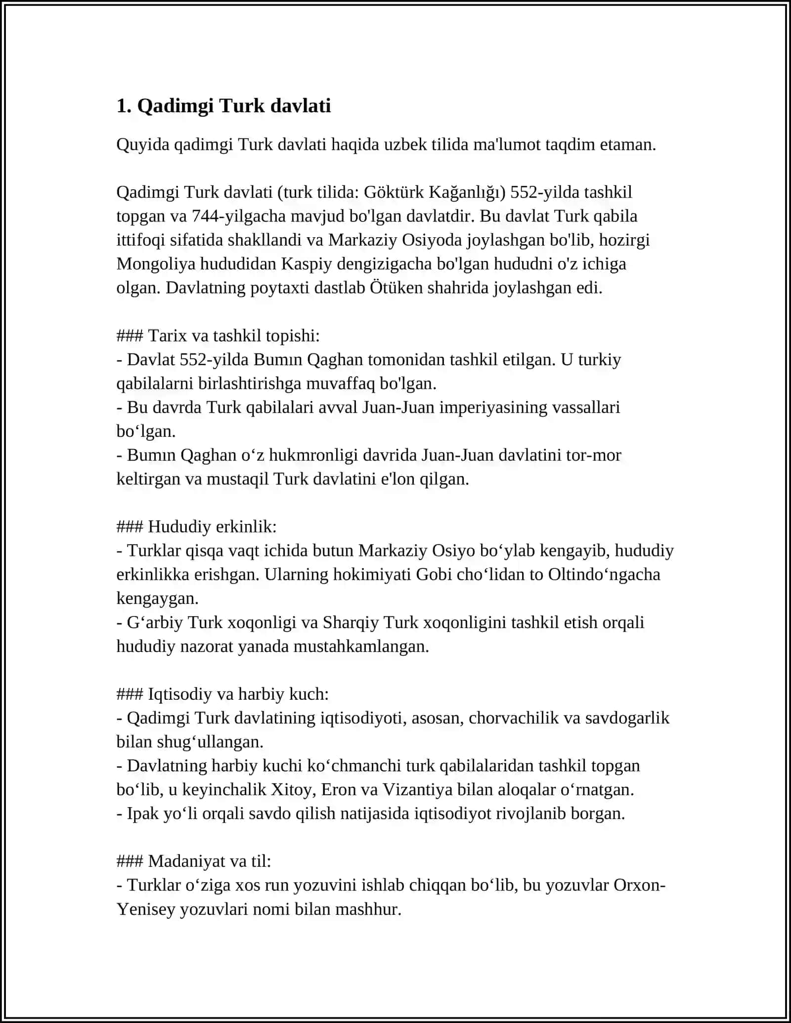 ÓZBEK DAVLATCHILIGINING TARIXIY BOSQICHLARI (ÓBEKISTON HUDUDIDAGI DAVLATLAR TARIXI MISOLIDA) 3