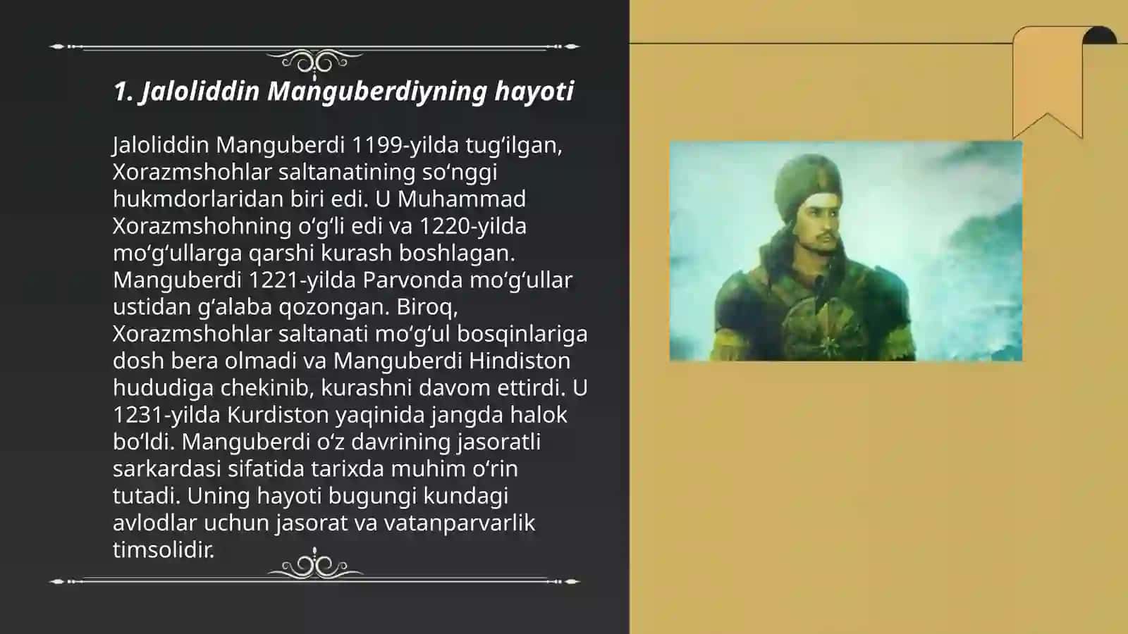 Jaloliddin Manguberdi Hayoti 3