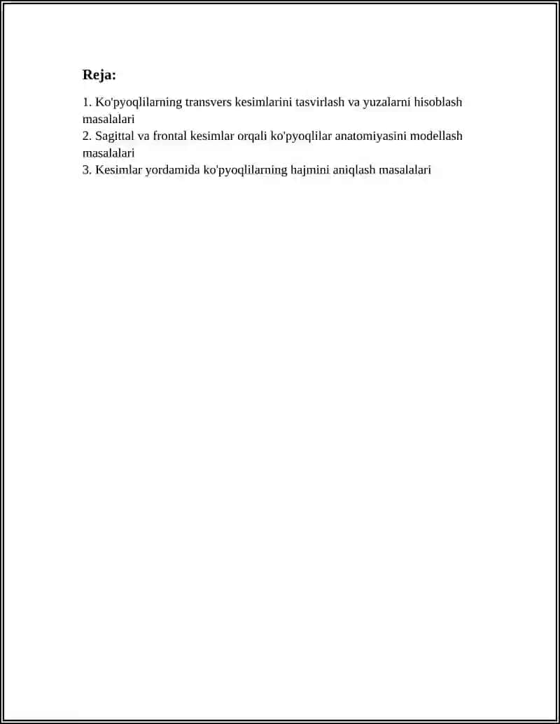 Ko'pyoqlilarning Transvers Kesimlari 3