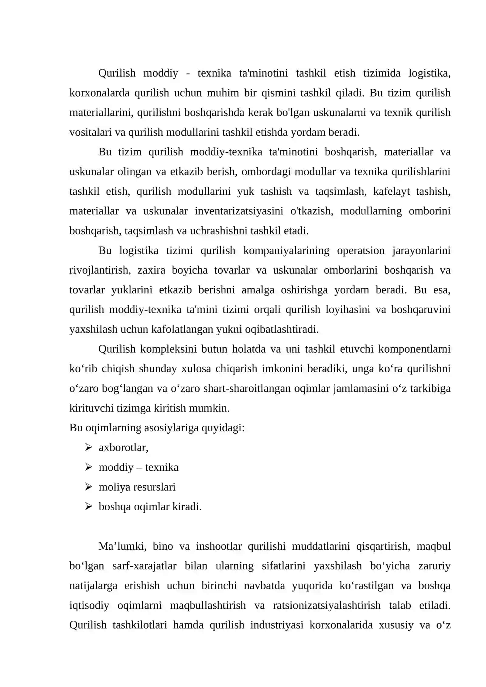Qurilish moddiy – texnika ta’minotini tashkil etish tizimida logistika 3