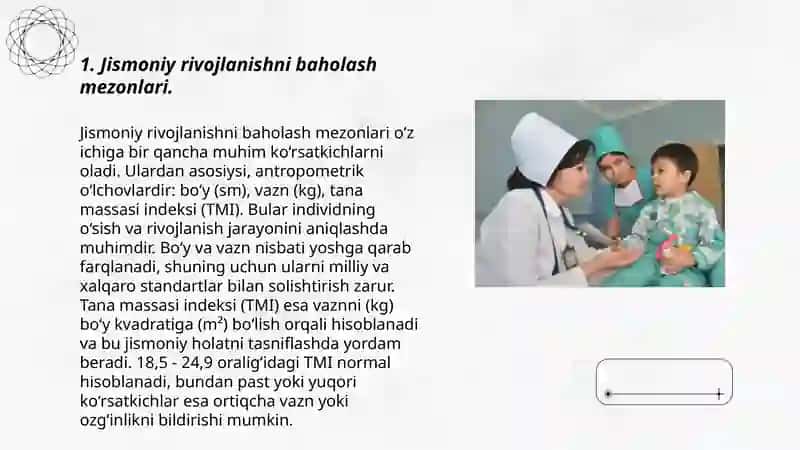 Maktabgacha yoshdagi bolalarni jismoniy rivojlanishi ustidan tibbiy-pedagogik nazoratni olib borish 3